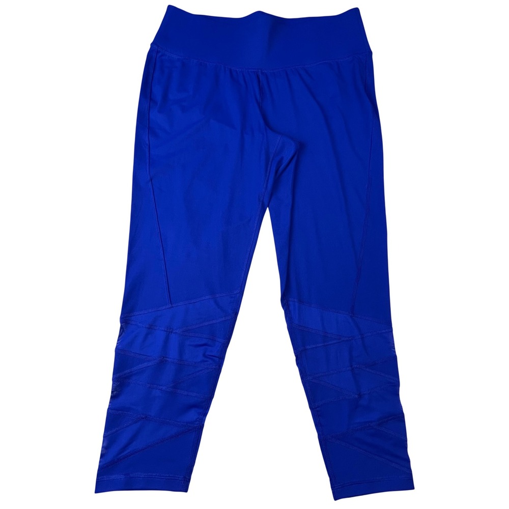 Livi Active Royal Blue Mesh Lattice High Waist Leggings Womens 18/20
